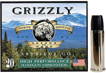 [815152013811] Grizzly Ammo GC44M+P1   44RemMag+P+ 355gr Wide Long Nose Gas Check 20 Per Box/10 Case