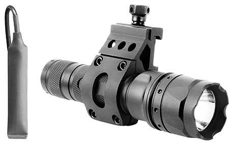 [815879017635] Aim Sports FHD500B Flashlight  Black Anodized 500 Lumens White CREE LED