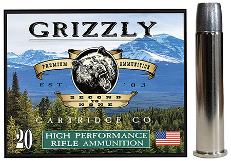 [815152010704] Grizzly Ammo GC45/70+P4   45-70Gov+P 405gr Bonded Flat Point 20 Per Box/10 Case