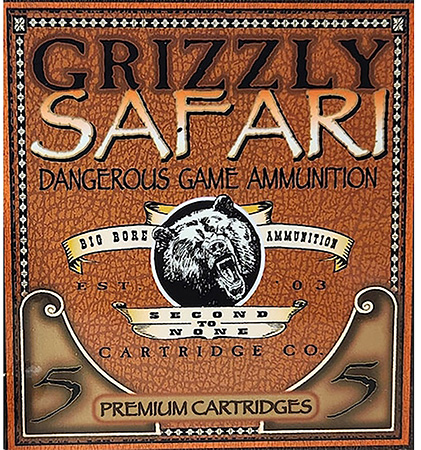 [815152010933] Grizzly Ammo GC416RG5   416Rigby 400gr Solid Brass 5 Per Box/10 Case