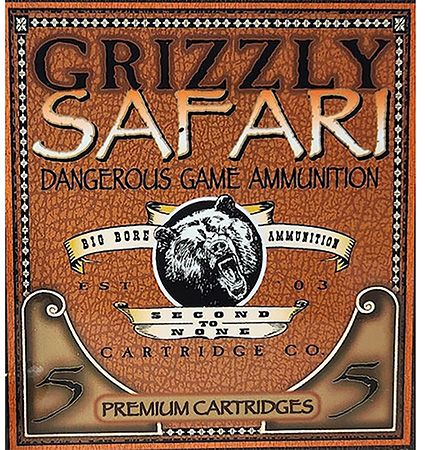 [815152012050] Grizzly Ammo GC458WM5   458WinMag 500gr Solid Brass 5 Per Box/10 Case