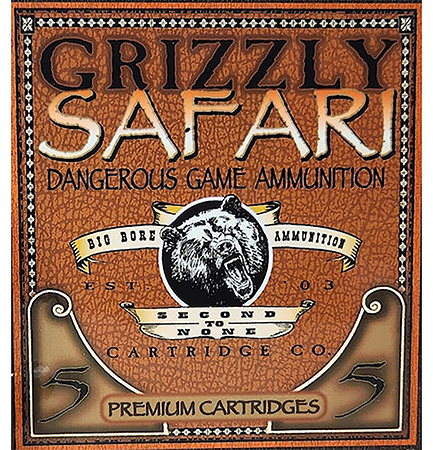 [815152011046] Grizzly Ammo GC458L5   458Lott 500gr Solid Brass 5 Per Box/10 Case