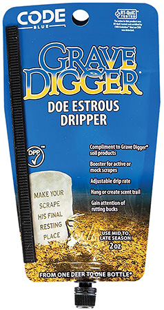 [707114014250] Code Blue OA1425 Grave Digger Doe Estrous Deer 2 oz Dripper