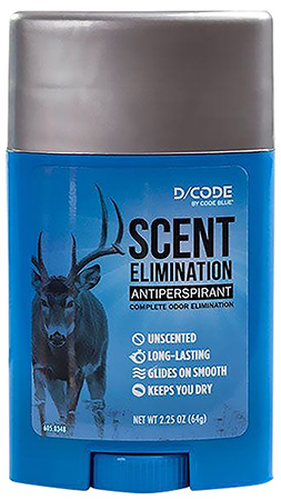 [707114013178] Code Blue OA1317 Scent Elimination Antiperspirant Unscented 2.25 oz Stick