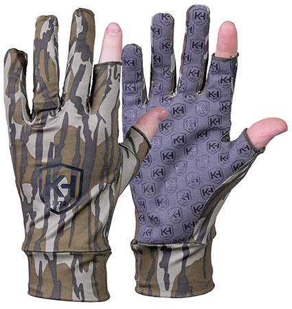 [049443939157] Moultrie KHT0211 Run N Gun  Mossy Oak Bottomland Fingertipless OSFM