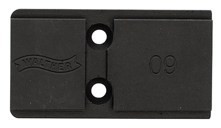 [723364228568] Walther Arms 5136208 Optic Plate  Black Steel Fits Walther PDP 2.0