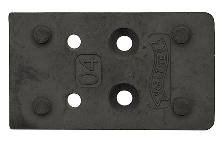 [723364228605] Walther Arms 5136212 Optic Plate  Black Steel Fits Walther PDP 2.0