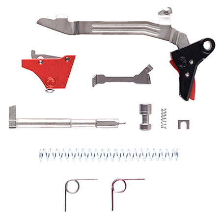 [081950763641] Timney Triggers ALPHAGLOCK34UBKBLACK Alpha Competition  9mm/40 S&W Red Fits Glock Gen 3-4