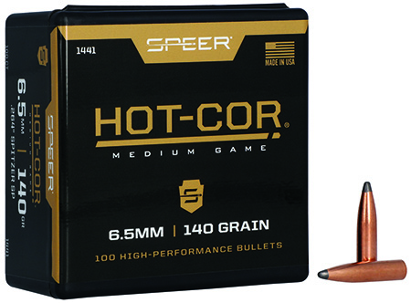 [076683014412] Speer 1441 Hot-Cor  264Cal 140gr Spitzer Soft Point 100 Per Box/5 Case