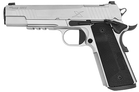 [798681695362] Sig Sauer 1911XR-45-SS 1911  Full Size Frame 45 ACP 8+1 5" Optic Ready/Serrated Stainless Steel Slide  &  Frame w/Beavertail  &  Picatinny Rail