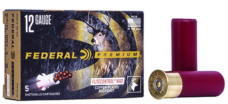 [029465025731] Federal PFC15400 Premium Vital-Shok 12Gauge 2.75" 9Pellets 00BuckShot 5 Per Box/50 Case