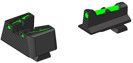 [613485590630] HiViz SG32CLW21 LiteWave  Green/Red/White Fits Sig P320/365