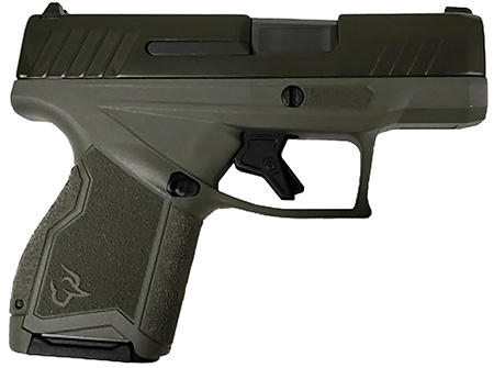 [725327937708] Taurus 1-GX4M93BO GX4  Micro-Compact Frame 9mm Luger 11+1 3.06" Black DLC Steel Barrel, Mil-Spec Green Cerakote Alloy Steel Serrated Slide, OD Green Stainless Steel Frame