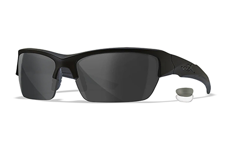 [712316011112] Wiley X CHVAL07 Valor  Medium Smoke Gray/Clear Lens Polycarbonate Matte Black Frame