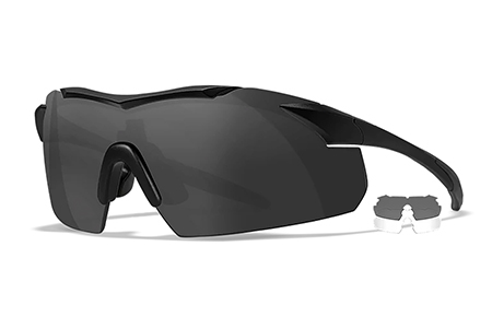 [712316011730] Wiley X 3501 Vapor  Smoke Gray/Clear Lens Polycarbonate Matte Black Frame