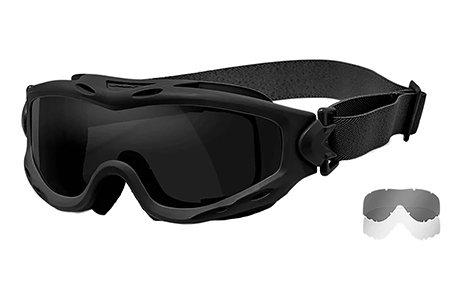 [712316060455] Wiley X SP29B Spear Goggles Smoke Gray Lens Matte Black Frame