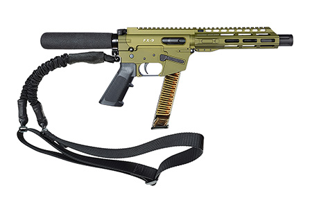 [856169007677] FREEDOM ORDNANCE FX9P8T-ODG FX9P  9mm Luger 31+1 8" OD Green Synthetic Pistol Tube