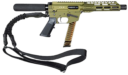 [856169007677] FREEDOM ORDNANCE FX9P8T-ODG FX9P  9mm Luger 31+1 8" OD Green Synthetic Pistol Tube