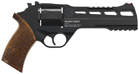 [8053800948326] Chiappa Firearms CF340343 Rhino 60DS *CA Compliant 10mm Auto 6 Shot 6" Black Anodized Picatinny Rail/Vent Rib Barrel, Black Cylinder, Black Anodized Aluminum Frame w/Picatinny Rail, Walnut Grip