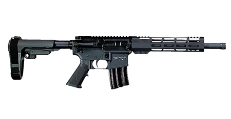 [819511021677] Alexander Arms PHI50ST Highlander  50 Beowulf 7+1 12" Black Fluted Threaded Barrel, Black Anodized Picatinny Rail Receiver, SB Tactical SBA3 Brace, Black Ergo Grip