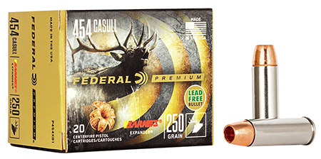 [029465098346] Federal P454XB1 Premium  454Casull 250gr Barnes Expander BRX 20 Per Box/10 Case