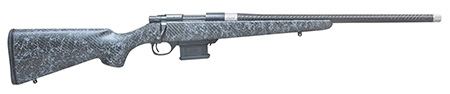 [682146888317] Howa HCE6ARCGW 1500 Carbon Elevate 6mm ARC 5+1 20" Wrapped Carbon Fiber Threaded Barrel, Blued Drilled  &  Tapped Steel Receiver, Fixed Stocky's Black w/Gray Webbing Carbon Fiber Stock, Right Hand