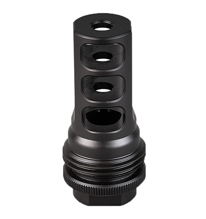 [816413020364] SilencerCo AC1961 ASR Muzzle Brake Black Nitride 11/16"x24 Threads 458 Cal