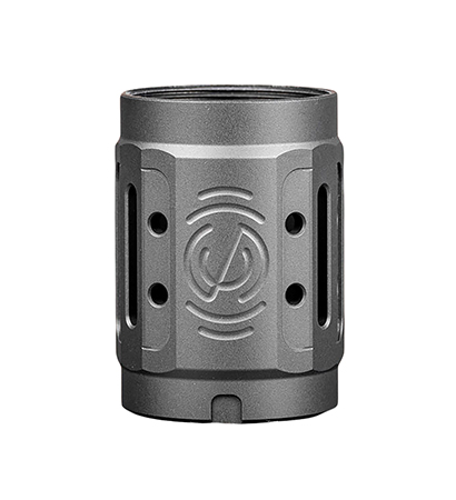 [816413028544] SilencerCo AC5447 Alpha MAAD Brake 2.0 Black Anodized Aluminum 2" OAL 1.45" Diameter