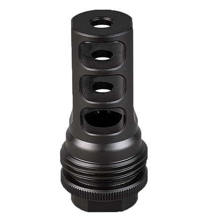 [817272014808] SilencerCo AC1276 ASR Muzzle Brake Black Nitride 9/16x24 RH Threads 30 Cal