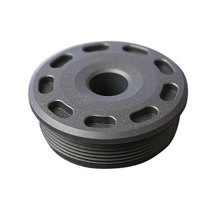 [816413028377] SilencerCo AC5390 Bravo Front Cap 30 Cal Titanium Black