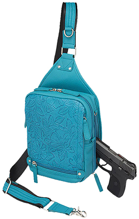 [035452177314] GTM GTM-110/TBLUE     MINI SLING COWHIDE      TURQ