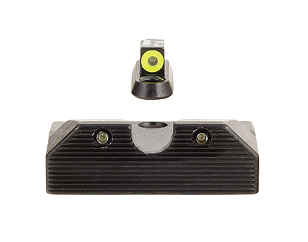 [719307270770] Trijicon 601080 HD XR Night Sight Set Green Tritium/Yellow Outline Front, Green Tritium Rear, Black Frame, Fits CZ P-10/P-10C