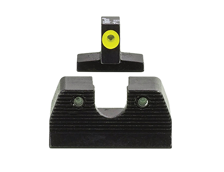 [719307214415] Trijicon 600890 HD XR Night Sight Set Green Tritium/Yellow Outline Front, Green Tritium Rear, Black Frame, Fits FN FNP/FNX