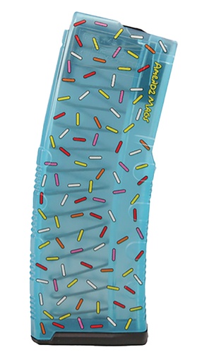 [749355071623] Amend2 CS5MODCTSPR30 MOD-C Sprinkle Donut 30rd 5.56 NATO Fits AR-15 Teal Sprinkles