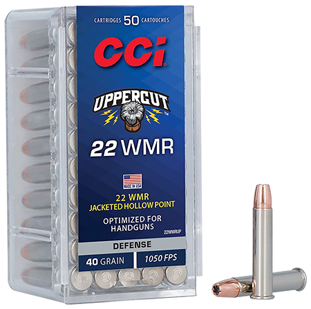 [604544698497] CCI 22WMRUP Uppercut  22WMR 40gr Jacketed Hollow Point 50 Per Box/40 Case