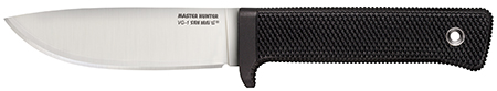 [705442003595] Cold Steel 36JSK Master Hunter  4.50" Fixed Plain Drop Point VG-1 San Mai III Blade/Black Kray-Ex Handle