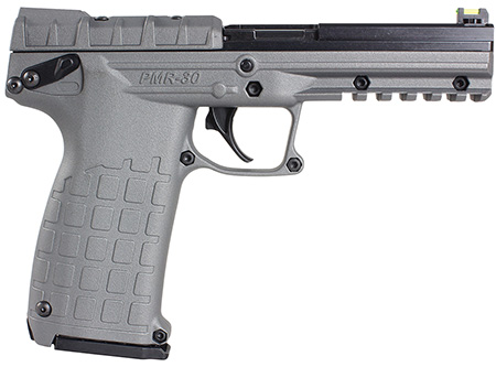 [640832003338] Kel-Tec PMR30TACGY PMR30  22 WMR 30+1 4.30" Fluted Steel Barrel, Black/Gray Serrated Slide, Gray Polymer Frame w/Picatinny Accessory Rail, Gray Textured Polymer Grip