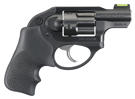 [736676054183] Ruger 5418 LCR  38 Special +P 5 Shot 1.87" Matte Black Barrel, Black PVD Cylinder, Matte Black Aluminum Frame, Hogue Tamer Monogrip Grip, Concealed Hammer