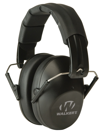 [813628104964] Walker's GWPFPM1 Pro Low Profile Folding Passive Muff 22 dB Over the Head Black Polymer