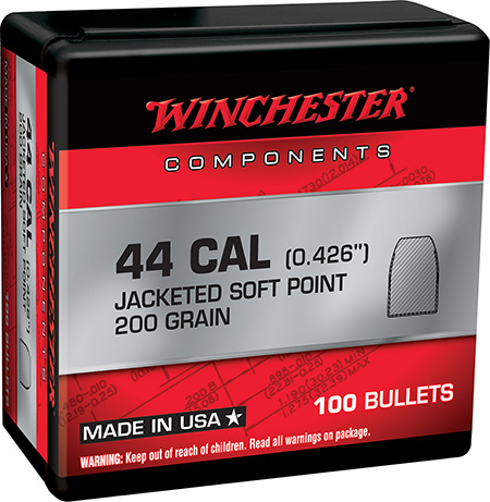 [020892633988] Winchester Ammo WB44SP200X Centerfire Handgun Reloading 44RemMag 200gr Soft Point 100 Per Box/10 Case