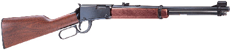 [619835001009] Henry H001 Classic  22 Short, 22 Long or 22 LR Caliber with 15LR/17L/21Short Capacity, 18.50" Barrel, Black Metal Finish  &  American Walnut Stock Right Hand (Full Size)
