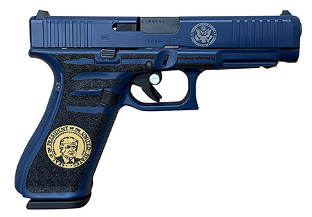 [810100238049] Glock PA475S204MOSPRESBLU G45 Gen5 MOS Compact Frame 9mm Luger 17+1 4.02" Black GMB Barrel MOS Cut/Serrated Steel Slide Polymer Frame w/Picatinny Rail Ambidextrous