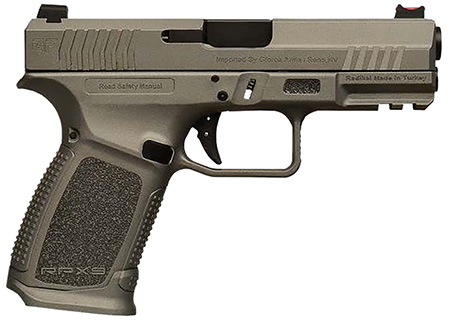 [643477867525] Gforce Arms GFRPX3C9TG Exodus  9mm Luger 15+1 4.02" Black Steel Barrel, Tactical Gray Cerakote Serrated Steel Slide, Tactical Gray Polymer Frame w/Accessory Rail, Textured Grip