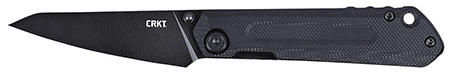 [794023267006] CRKT 2670 Straight  EDC Compact 2.60" Folding Wharncliffe Plain Black Oxide D2 Steel Blade, Black G10 Handle