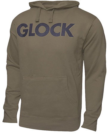 [764503040580] Glock AP95788_NEW Traditional Hoodie OD Green Durable Soft Fabric Long Sleeve Medium