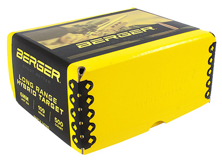[679459247856] Berger Bullets 24785   6mm 109gr Long Range Hybrid Target 500/Box