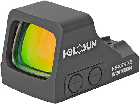 [810047074236] Holosun HE407K-GD-X2   Black 6 MOA Gold Dot Reticle