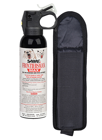 [023063955605] Sabre  Frontiersman  Capsaicinoids 40ft 7.90 oz Canister Includes Holster