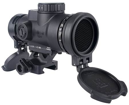 [719307621473] Trijicon 2200355 MRO SD Patrol Black 1x 25mm 2 MOA Red Dot Reticle Full Co-Witness Quick Release Mount W/ Q-LOC Technology