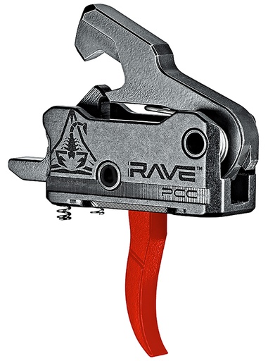 [850043415466] Rise Armament T017PCCRED Rave Pistol Caliber Carbine Black/Red Curved